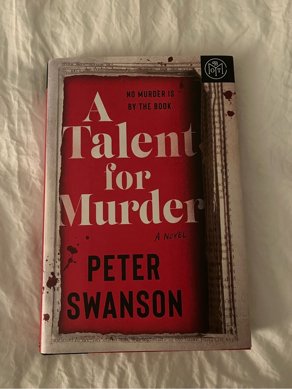 BOTM A talent for murder hardcover book